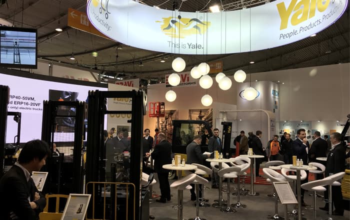 Visitors Experience 'This is Yale' At LogiMAT 2019.