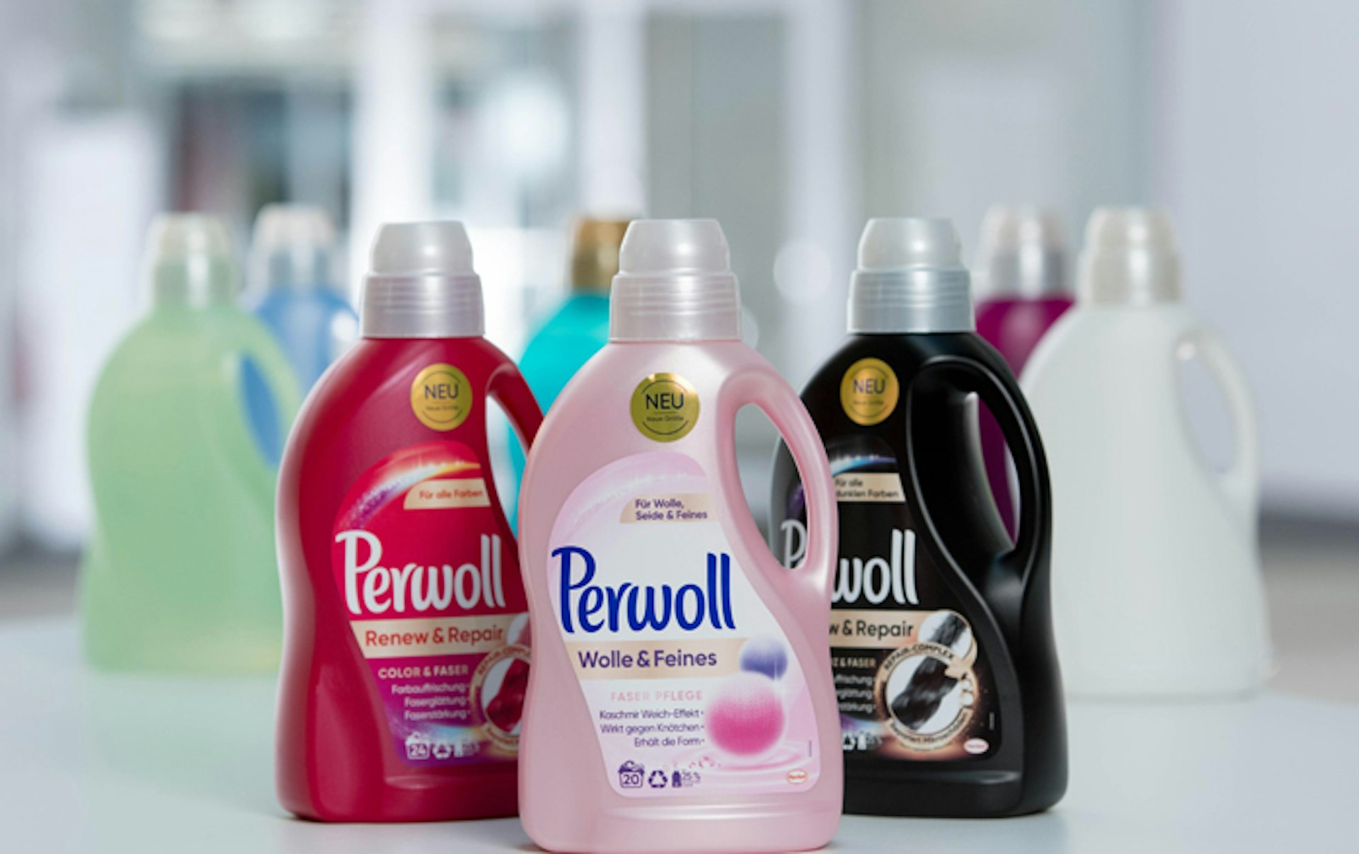 All Perwoll Bottles In Western Europe With 25 Percent Recycled Plastic.