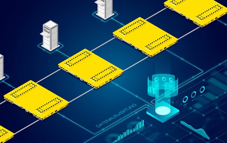 Production line with comprehensive data acquisition